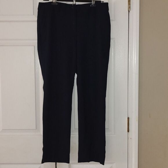Talbots  Navy blue Windsor flat panel dress pants Sz 10 NWOT - Picture 1 of 7